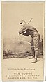Burns, Shortstop, Brooklyn, from the Old Judge series (N172) for Old Judge Cigarettes, Goodwin & Company, Albumen photograph