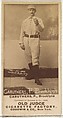 Caruthers, Pitcher, Brooklyn, from the Old Judge series (N172) for Old Judge Cigarettes, Goodwin & Company, Albumen photograph