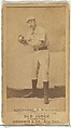 Bushong, Catcher, Brooklyn, from the Old Judge series (N172) for Old Judge Cigarettes, Goodwin & Company, Albumen photograph