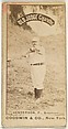 Henderson, Pitcher, Brooklyn, from the Old Judge series (N172) for Old Judge Cigarettes, Goodwin & Company, Albumen photograph