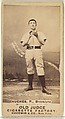 Hughes, Pitcher, Brooklyn Bridegrooms, from the Old Judge series (N172) for Old Judge Cigarettes, Goodwin & Company, Albumen photograph