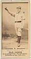 Hughes, Pitcher, Brooklyn Bridegrooms, from the Old Judge series (N172) for Old Judge Cigarettes, Goodwin & Company, Albumen photograph
