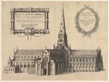 Saint Paul's from the South Showing the Spire (Ecclesiae Paulinae Prospectus...), from "The History of St. Paul's Cathedral in London", Wenceslaus Hollar  Bohemian, Etching; first state of two