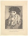 Portrait of Leonardo da Vinci, from "Characaturas by Leonardo da Vinci, from Drawings by Wincelslaus Hollar, out of the Portland Museum", Leonardo da Vinci Italian, Aquatint and etching