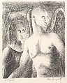 2 Figures, Charles Malcolm Campbell  American, Lithograph