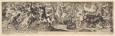 Bacchanal, Pierre Brebiette  French, Etching