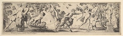 Bacchanal, Pierre Brebiette  French, Etching
