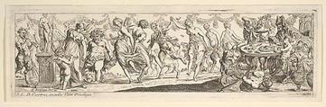 Bacchanal, Pierre Brebiette  French, Etching