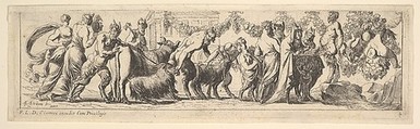 Bacchanal, Pierre Brebiette  French, Etching