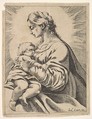 Virgin and Child, Pierre Brebiette  French, Etching