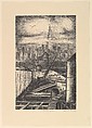 Construction, David Burke American, Lithograph