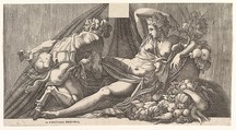 Jupiter and Antiope, Master FG  Italian, Engraving