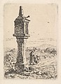 Memorial Column with an Iron Hand, Johann Christoph Erhard  German, Etching; second state