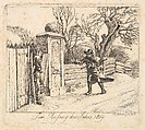 Winter Landscape, Johann Christoph Erhard  German, Etching; second state