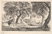 On the Canal in Vienna, Johann Christoph Erhard  German, Etching; second state
