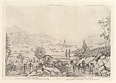 Rural Landscape, "Radstadt am Tauren", Johann Christoph Erhard  German, Etching; second state