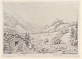 Farming scene, "Mittersill im Pinzgau", Johann Christoph Erhard  German, Etching; third state