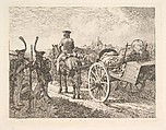 A Russian Mobile Forge, Johann Christoph Erhard  German, Etching; second state