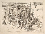 The Jewish Family Sitting Around the Stove, Johann Christoph Erhard German, Etching; first state