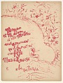 Birth Announcement for Marie-Louise Mellerio, Pierre Bonnard (French, Fontenay-aux-Roses 1867–1947 Le Cannet), Color lithograph