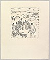 The Capture, from "Daphnis et Chloe" by Longus, Pierre Bonnard French, Lithograph; proof