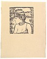 Proof of Female Figure, head and shoulders from Daphnis et Chloé, Pierre Bonnard French, Lithograph
