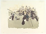 Street Corner, from the series "Some Aspects of Parisian Life", Pierre Bonnard  French, Lithograph in four colors on cream wove paper