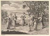 A Native Dance (Aubry de La Mottraye's "Travels throughout Europe, Asia and into Part of Africa...," London, 1724, vol. I, pl. 11), William Hogarth British, Etching and engraving