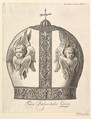 A Greek Patriarchal Crown – Tiara Patriarchalis Graeca (Aubry de La Mottraye's "Travels throughout Europe, Asia and into Part of Africa...," London, 1724, vol. I, plate 9), William Hogarth British, Etching and engraving; first state of three