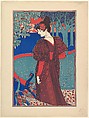 Woman with Peacocks, from "L'Estampe Moderne", Louis John Rhead  American, Color lithograph