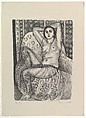 Seated Odalisque with a Tulle Skirt, Henri Matisse French, Lithograph
