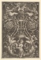 A panel of ornament with putti and other figures, Master of the Die Italian, Engraving