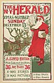 The New York Herald, Christmas Number, Louis John Rhead  American, Relief