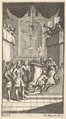 The New Metamorphosis, Plate 2: Fantasio at Church, William Hogarth British, Etching and engraving