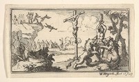 Crucifixion, etc. (John Beaver, Roman Military Punishments, 1725), William Hogarth British, Etching