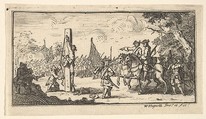 Hanging by the Thumbs (Modern Military Punishments), William Hogarth British, Etching