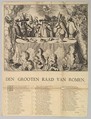 Den Grooten Raad van Romen, Romeyn de Hooghe Dutch, Etching