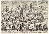De Blauwe Huyck (The Blue Hood), Theodoor Galle  Netherlandish, Etching