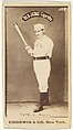 Tate, Catcher, Boston, from the Old Judge series (N172) for Old Judge Cigarettes, Goodwin & Company, Albumen photograph