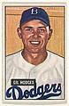 Gil Hodges, 1st Baseman, Brooklyn Dodgers, from Picture Cards, series 5 (R406-5) issued by Bowman Gum, Issued by Bowman Gum Company, Commercial color lithograph