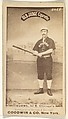 T.C. Burns, 3rd Base, Chicago, from the Old Judge series (N172) for Old Judge Cigarettes, Goodwin & Company, Albumen photograph