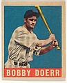 Bobby Doerr, Boston Red Sox, from All-Star Baseball series (R401-1), issued by Leaf Gum Company, Leaf Gum, Co., Chicago, Illinois American, Commercial chromolithograph