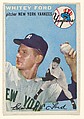 Card Number 37, Whitey Ford, Pitcher, New York Yankees, from 