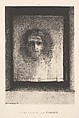 A Veil, a Printed Image, Odilon Redon  French, Lithograph