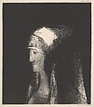Druidesse, Odilon Redon  French, Transfer lithograph