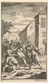 Hudibras Vanquished by Trulla (Seventeen Small Illustrations for Samuel Butler's Hudibras, no. 5), William Hogarth  British, Etching and engraving