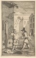 Hudubras and Ralpho Disputing (Seventeen Small Illustrations for Samuel Butler's Hudibras, no. 8), William Hogarth  British, Etching and engraving