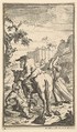 Trulla Attacking Hudibras (Seventeen Small Illustrations for Samuel Butler's Hudibras, no. 4), William Hogarth  British, Etching and engraving