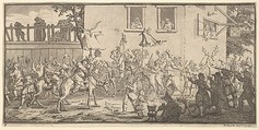 Hudibras and the Skimmington (Seventeen Small Illustrations for Samuel Butler's Hudibras, no. 9), William Hogarth  British, Etching and engraving