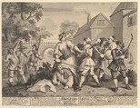 Hudibras Vanquished by Trulla (Twelve Large Illustrations for Samuel Butler's Hudibras, Plate 5), William Hogarth  British, Etching and engraving; second state of five